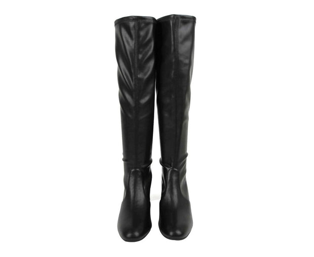 Stuart Weitzman Women's Frannie Black Nappa Leather Knee-High Boot (36 / 5.5 B)