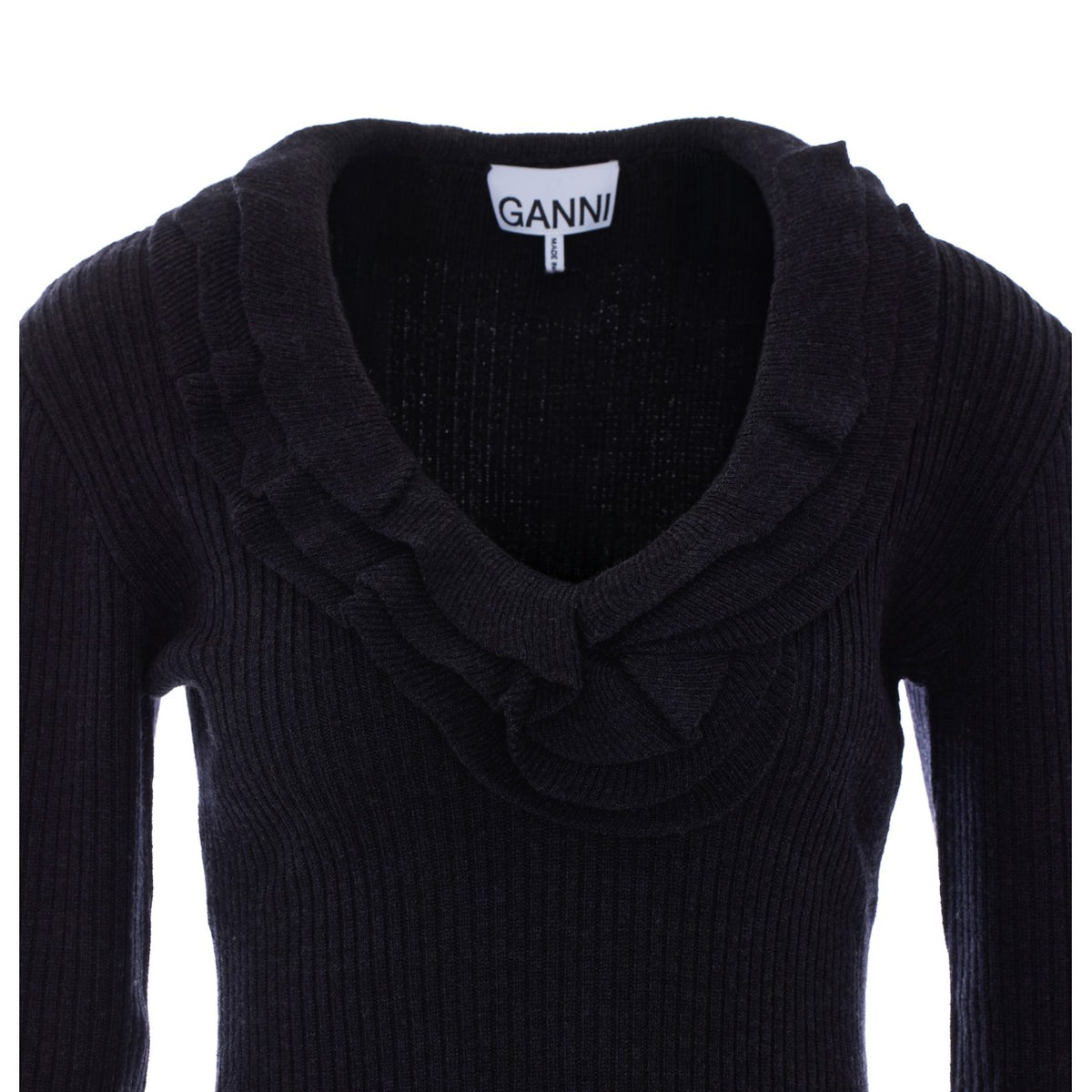 Ganni Ganni Women Frill Sweater