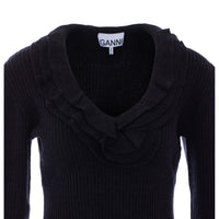 Ganni Ganni Women Frill Sweater