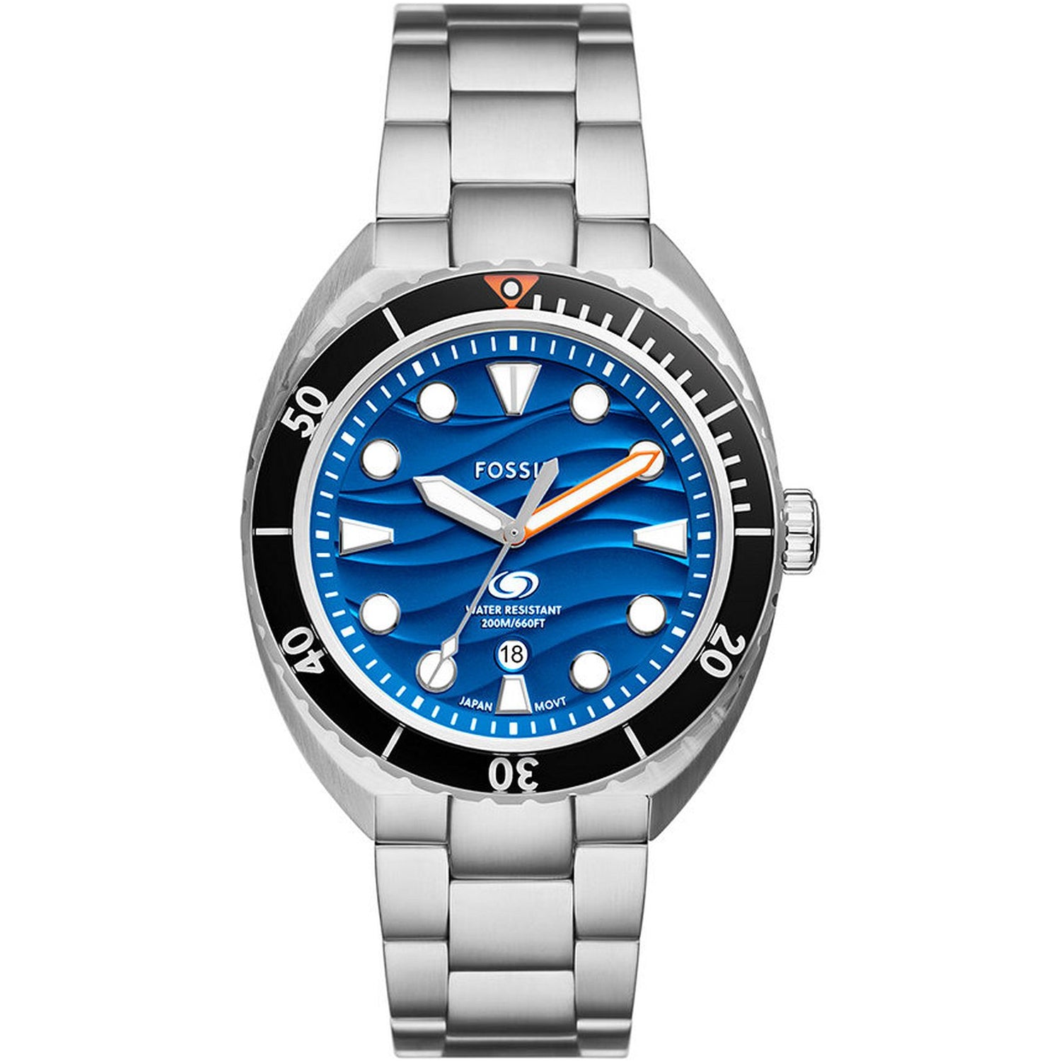 Fossil Men's Breaker Blue Dial Watch - FS6064 Blue