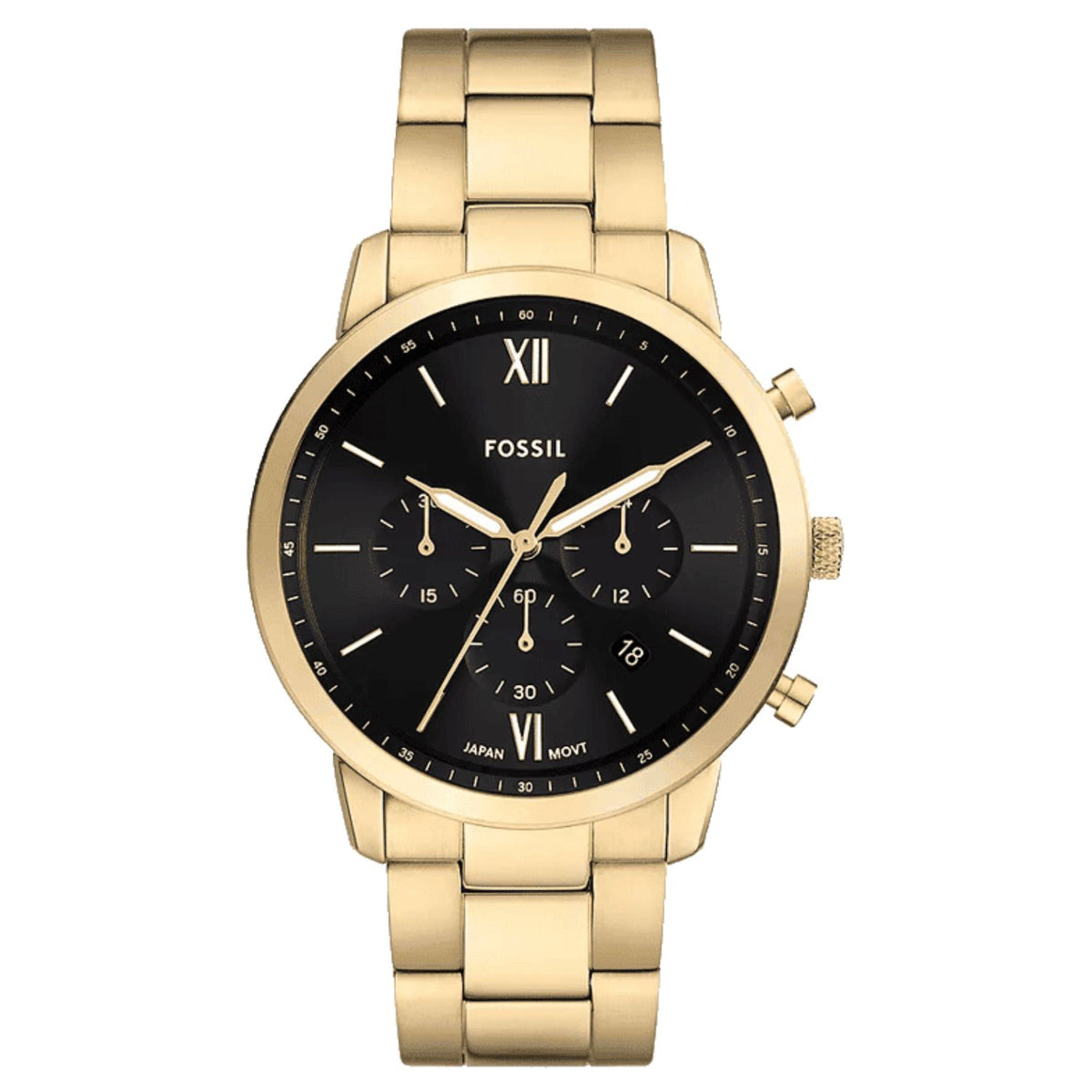 Fossil Men's Neutra Black Dial Watch - FS6093