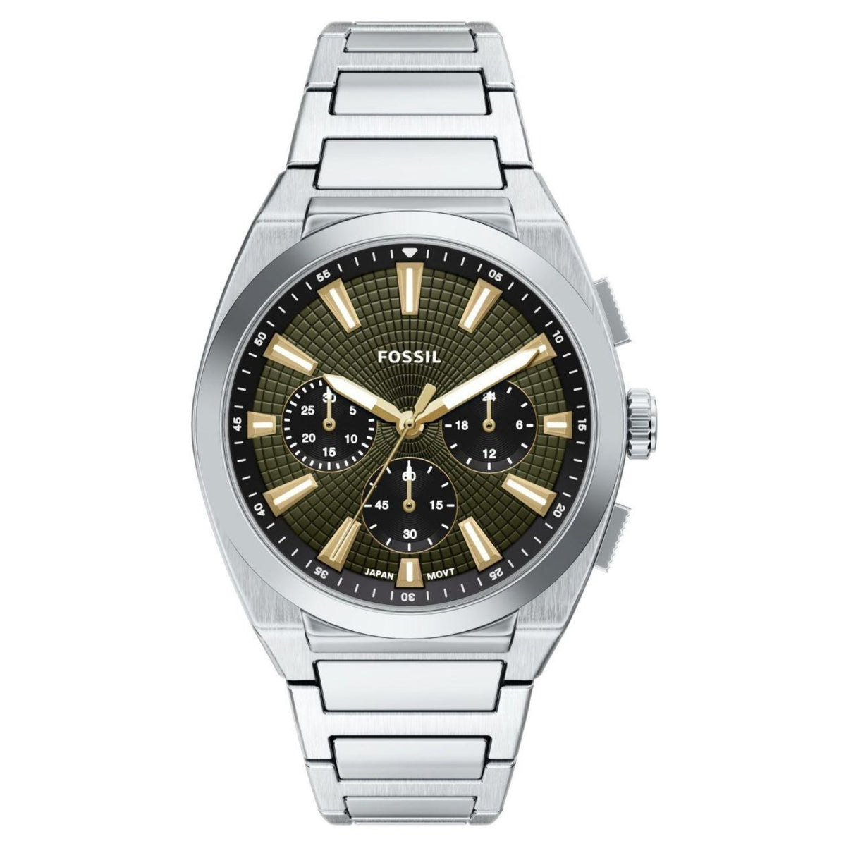 Fossil Men's Everett Green Dial Watch - FS6183