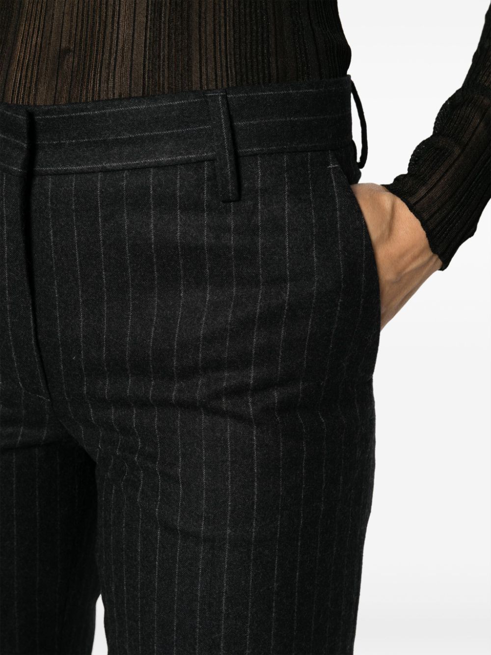 Dries Van Noten Dries Van Noten Women Pinstripped Wool Trousers