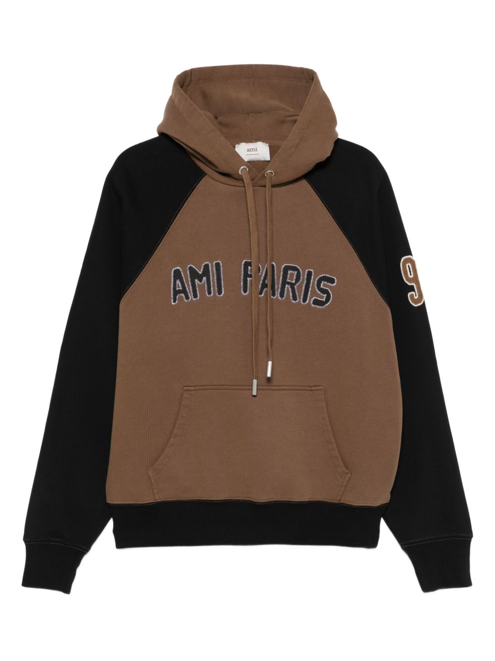 Ami Paris Men Cotton Colorblock Hoodie