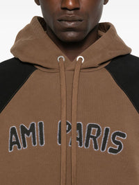 Ami Paris Men Cotton Colorblock Hoodie
