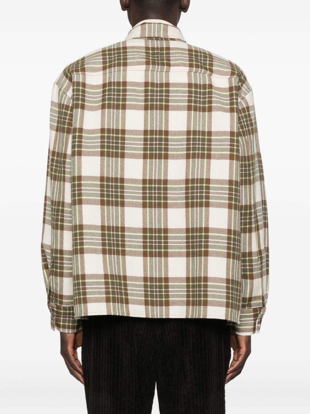 Ami Paris Men Wool Checked Overshirt