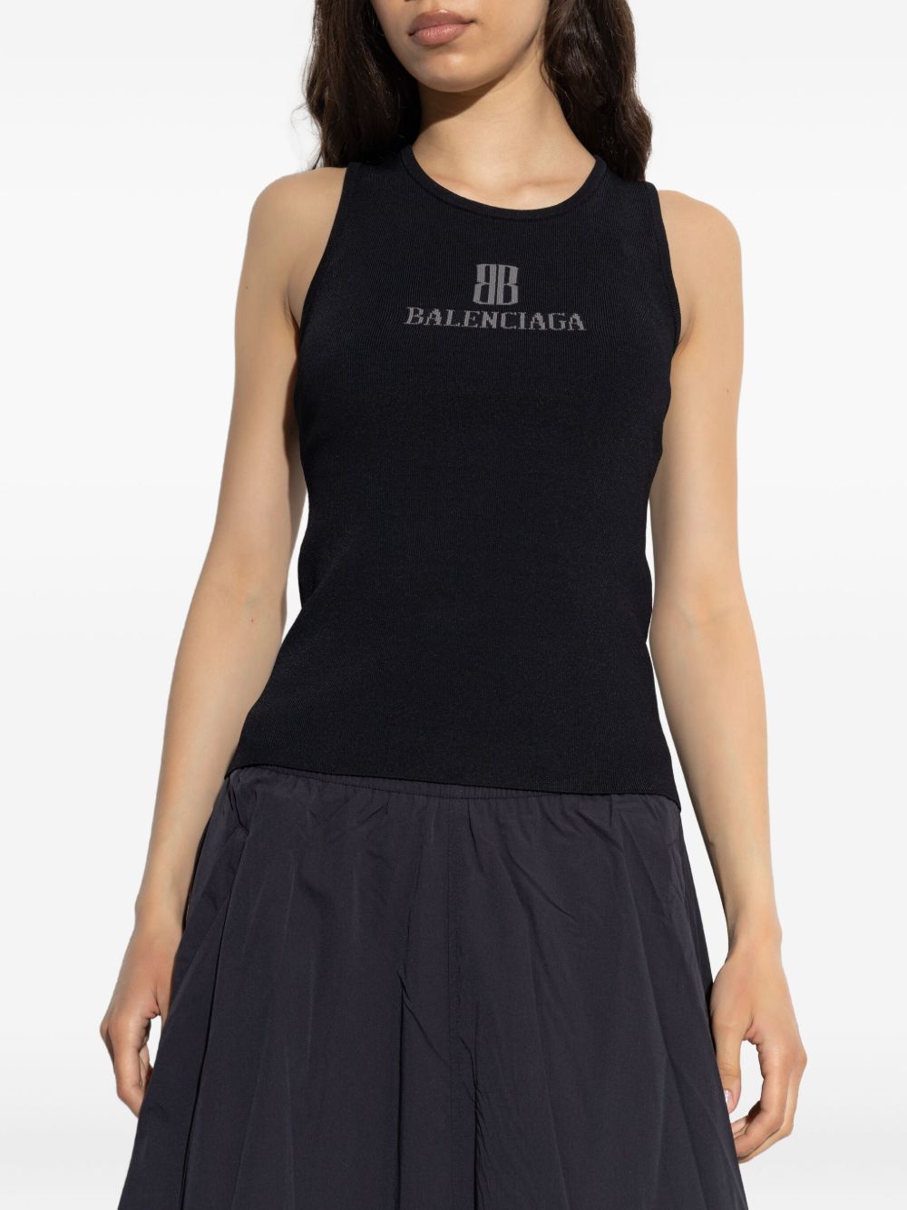 Balenciaga Women Logo Tank Top