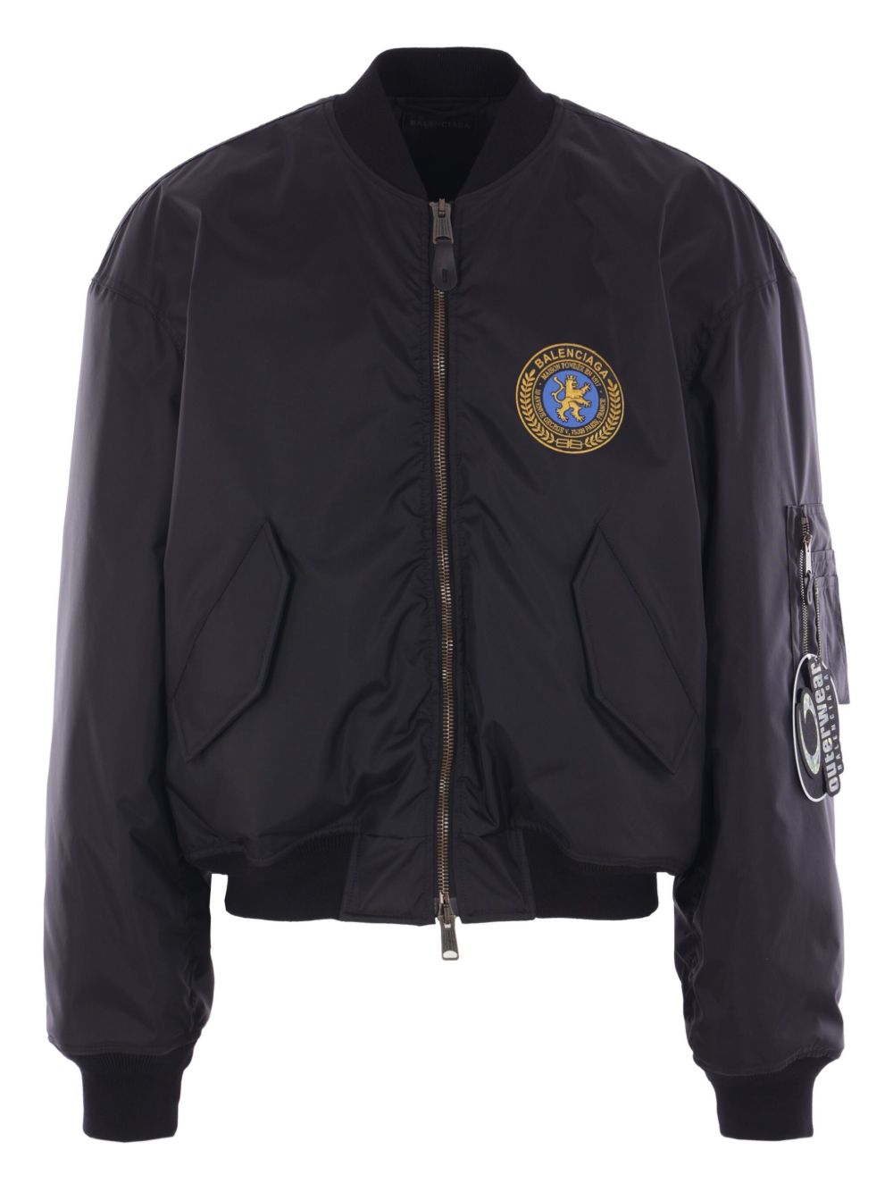 Balenciaga Men Nylon Bomber Jacket