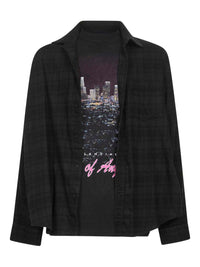 Balenciaga Men Layered Cotton Shirt