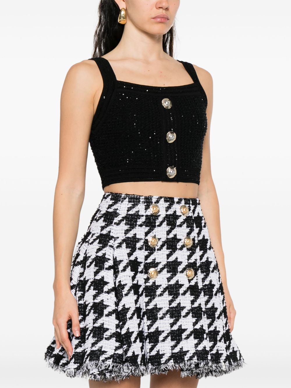 Balmain Women Tweed Top