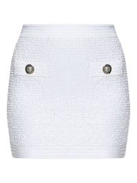 Balmain Women Tweed Mini Skirt