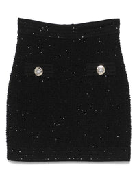 Balmain Women Tweed Mini Skirt