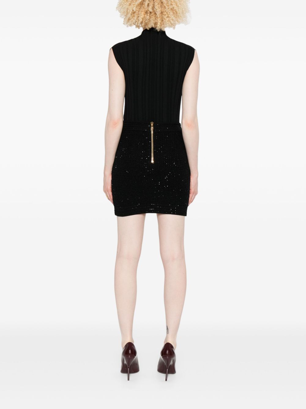 Balmain Women Tweed Mini Skirt