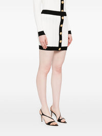 Balmain Women Knitted Buttoned Mini Skirt