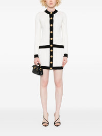 Balmain Women Knitted Buttoned Mini Skirt