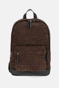 Bottega Veneta Men Intrecciato Backpack Suede