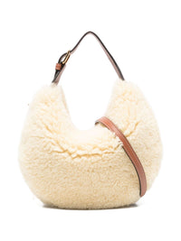 Celine Women Lulu Teen Shearling Hobo Bag