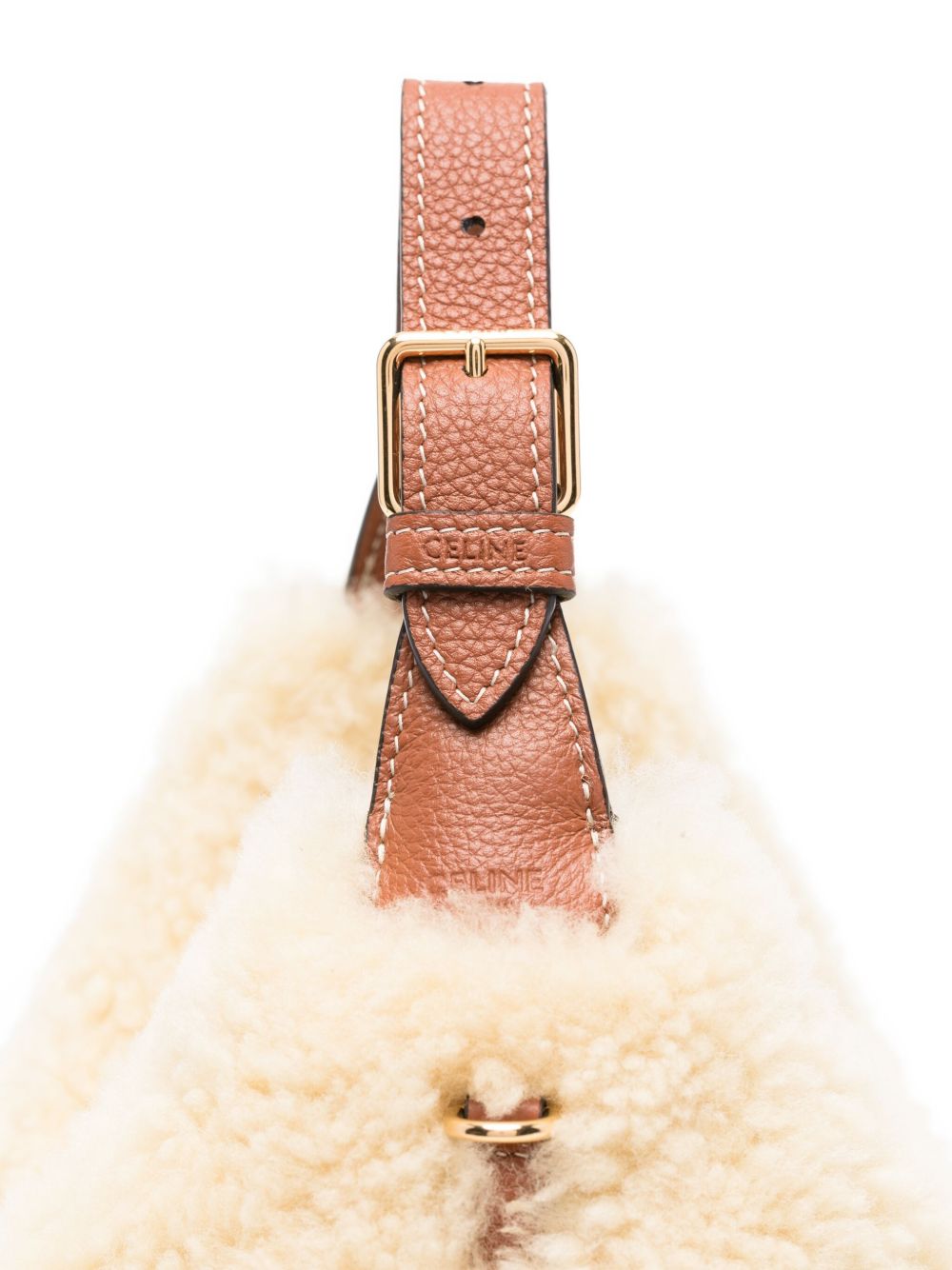 Celine Women Lulu Teen Shearling Hobo Bag
