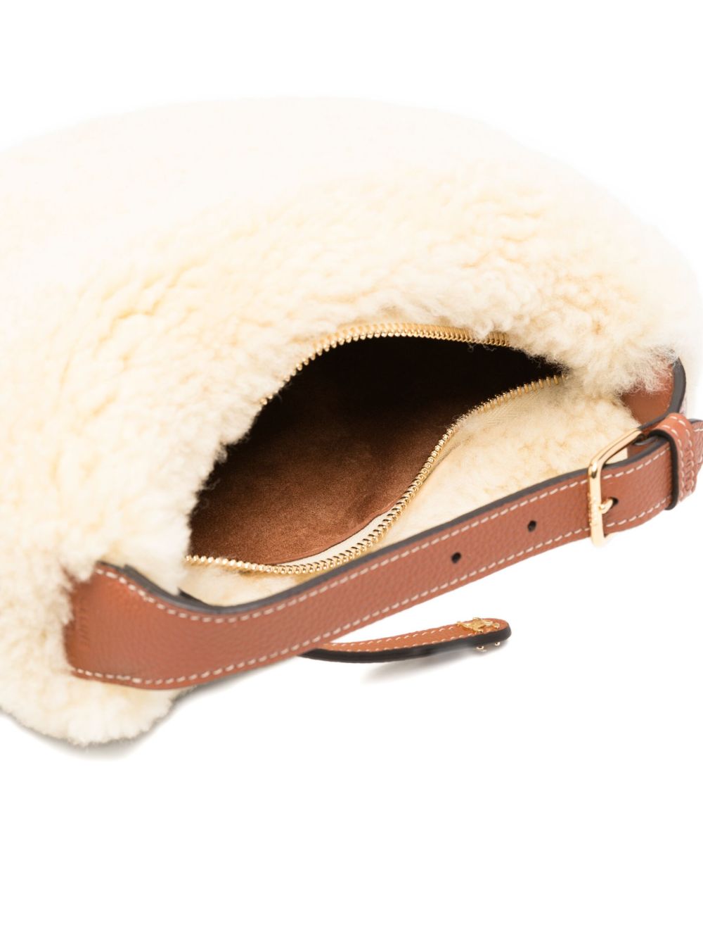 Celine Women Lulu Teen Shearling Hobo Bag