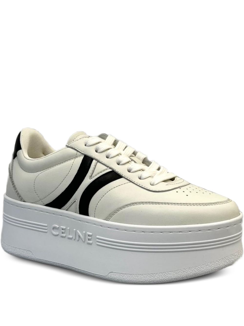 Celine Women Block Leather Sneakers