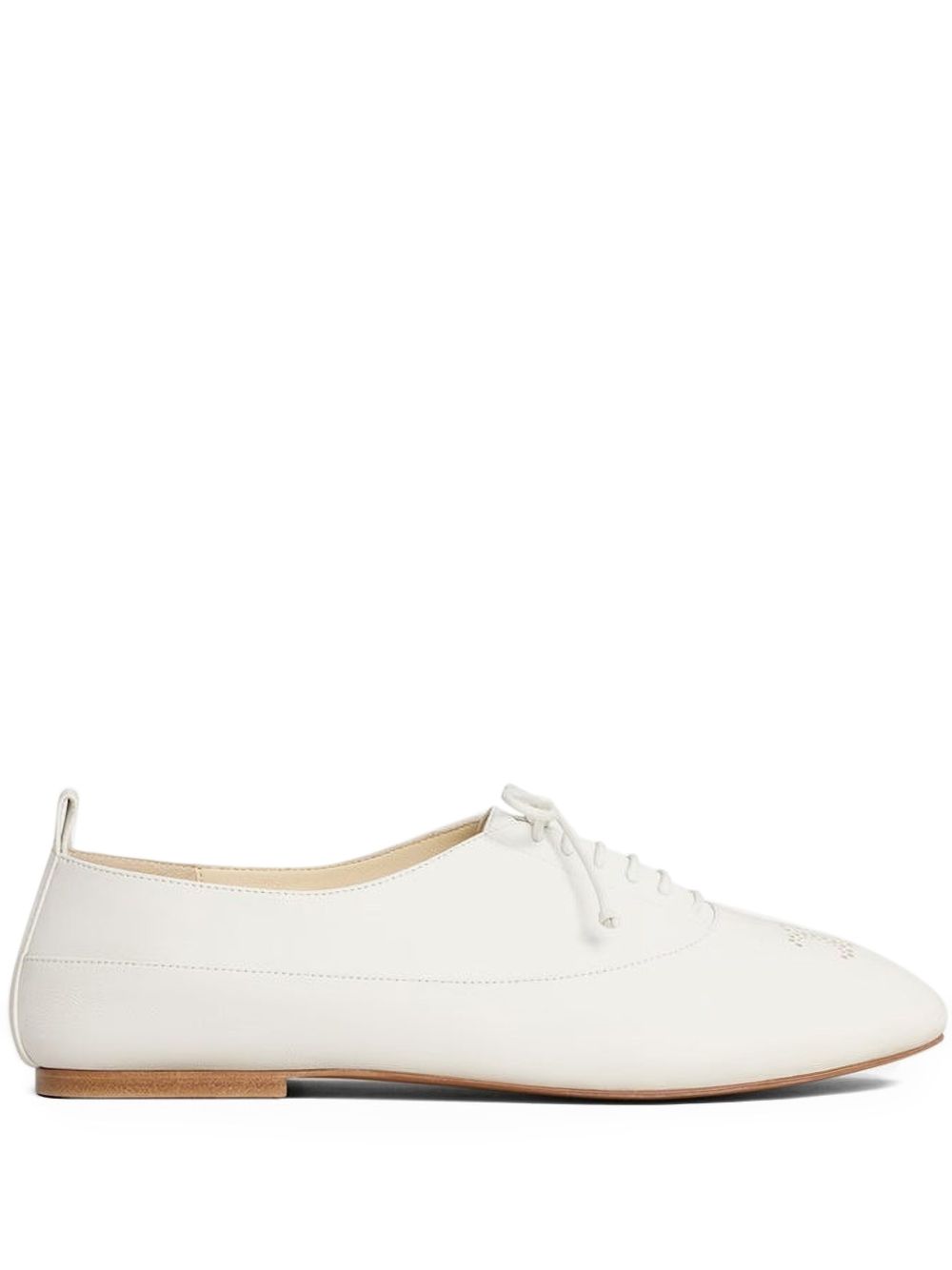 CELINE Celine Women Triomphe Richelieu Leather Lace-Up Shoe
