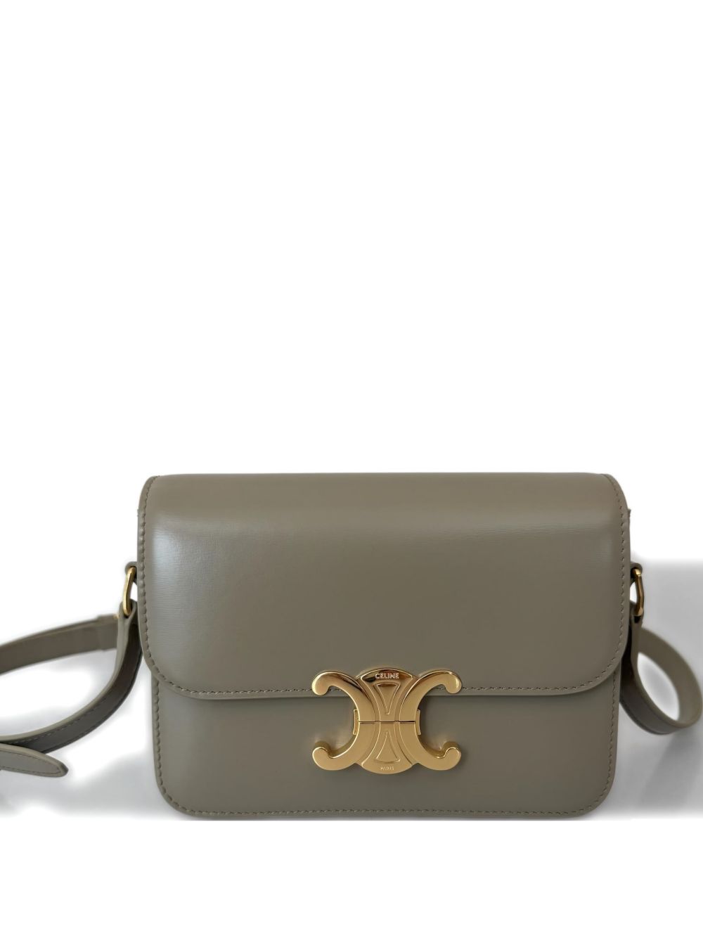 Celine Women Triomphe Teen Leather Crossbody Bag