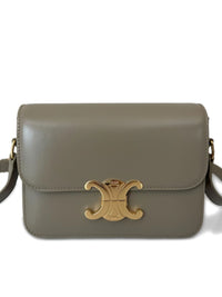 Celine Women Triomphe Teen Leather Crossbody Bag