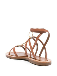 CELINE Celine Women Lympia Leather Sandals