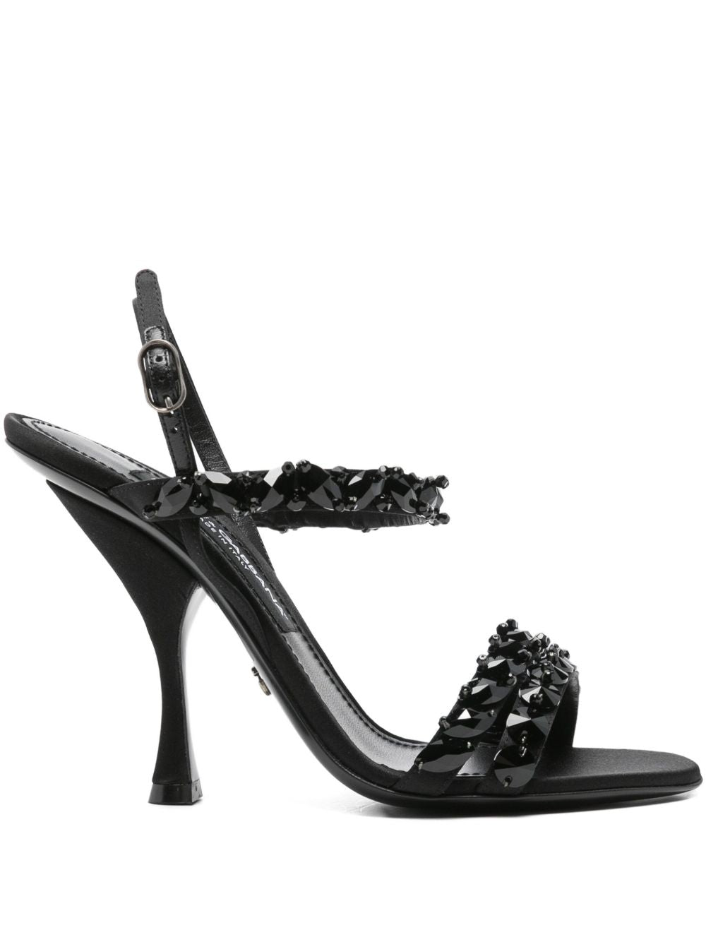 Dolce & Gabbana Women Embroidered Satin Sandals