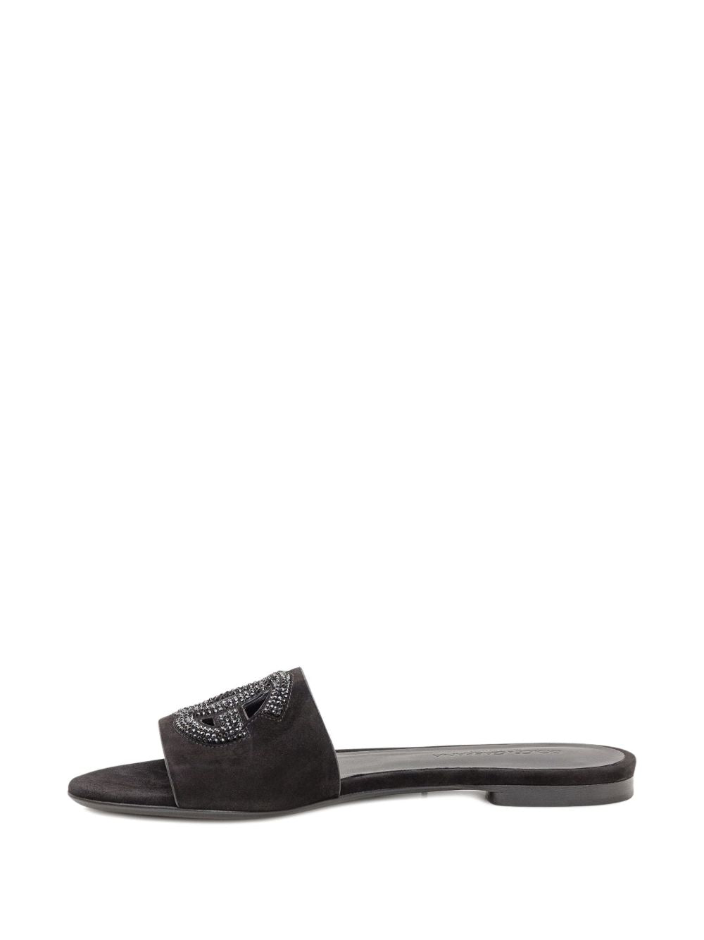 Dolce & Gabbana Women Dg Logo Leather Sandals