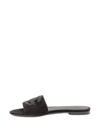 Dolce & Gabbana Women Dg Logo Leather Sandals