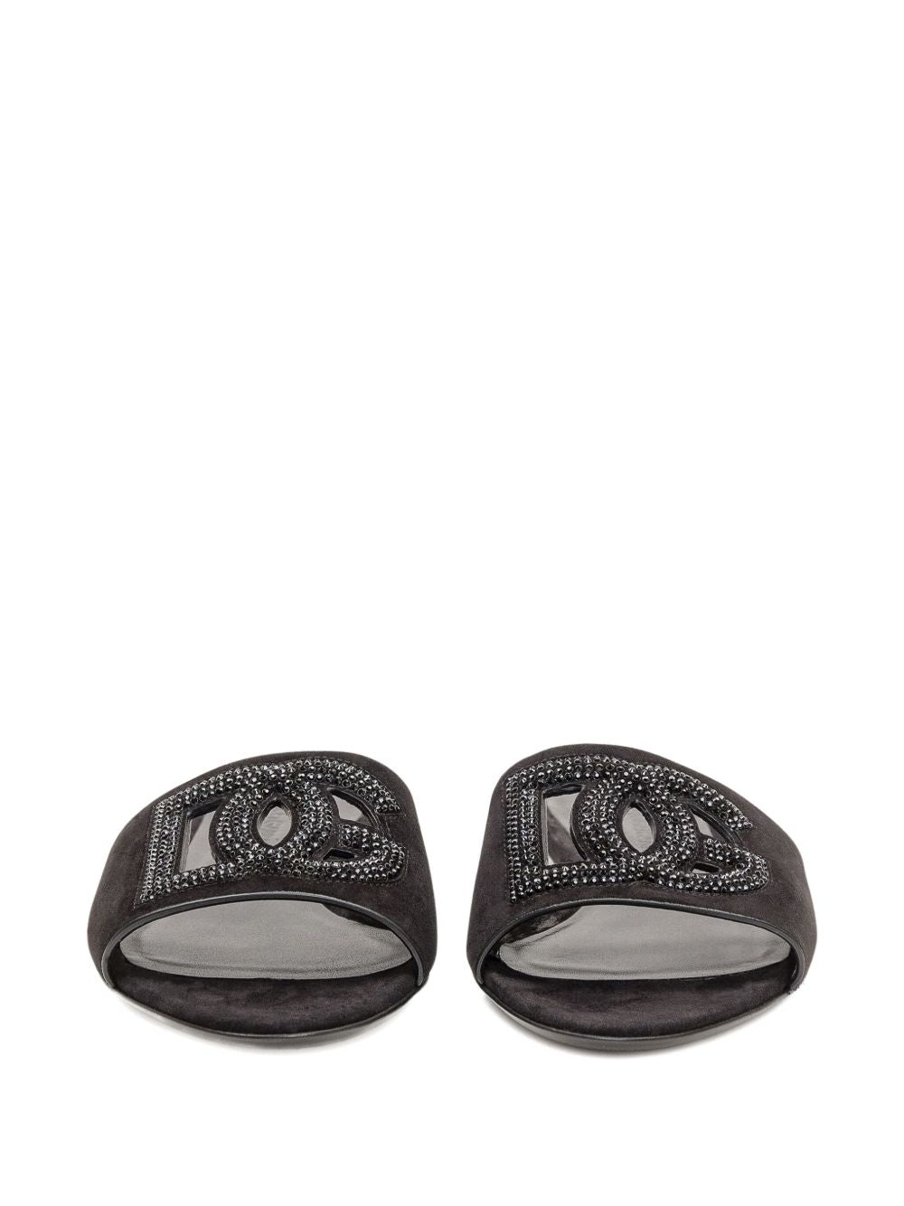 Dolce & Gabbana Women Dg Logo Leather Sandals