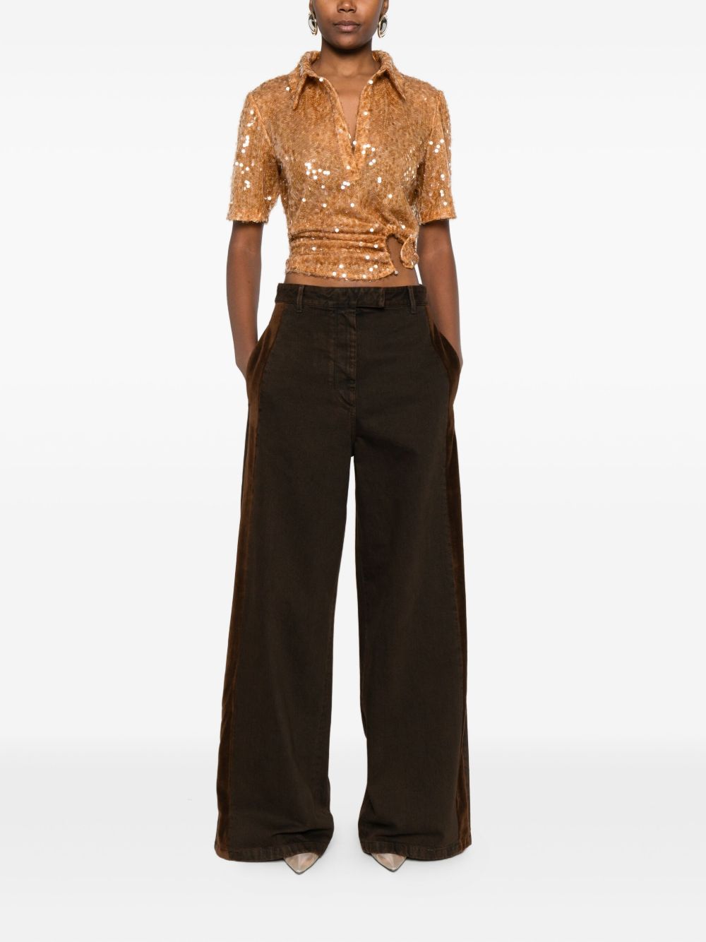 Dries Van Noten Women Penn Cotton Trousers