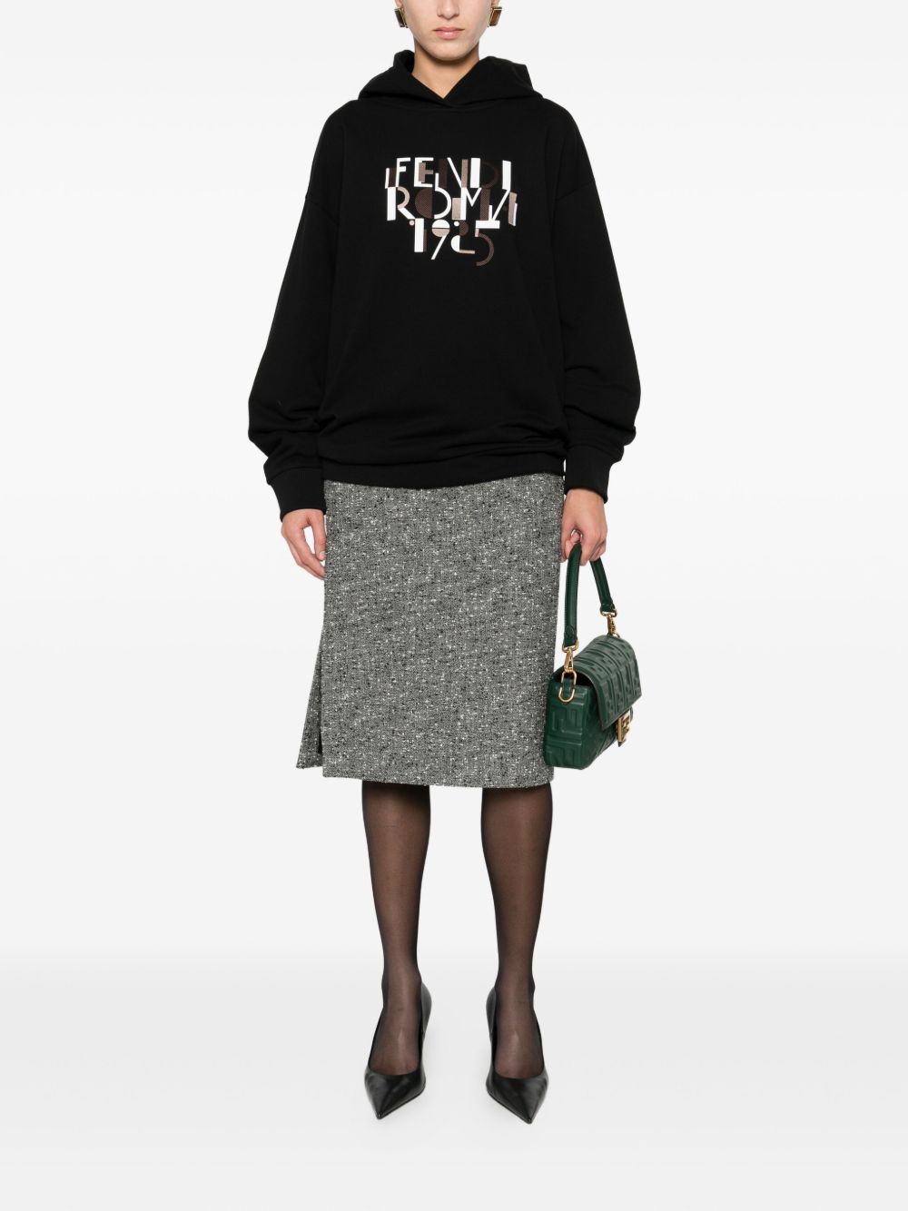 FENDI Fendi Women Fendi Roma Cotton Hoodie