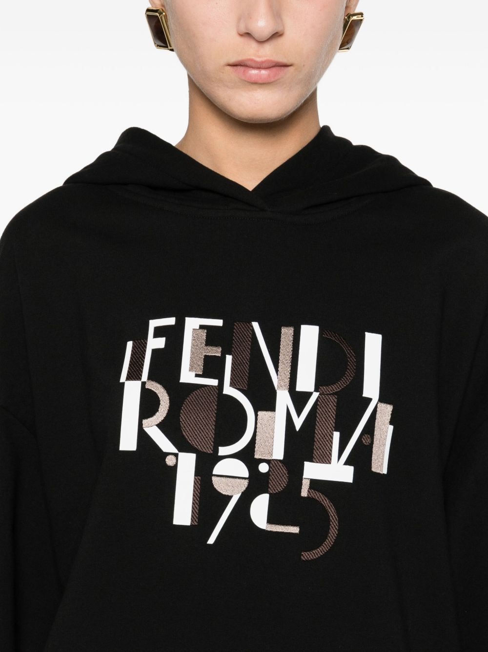 FENDI Fendi Women Fendi Roma Cotton Hoodie
