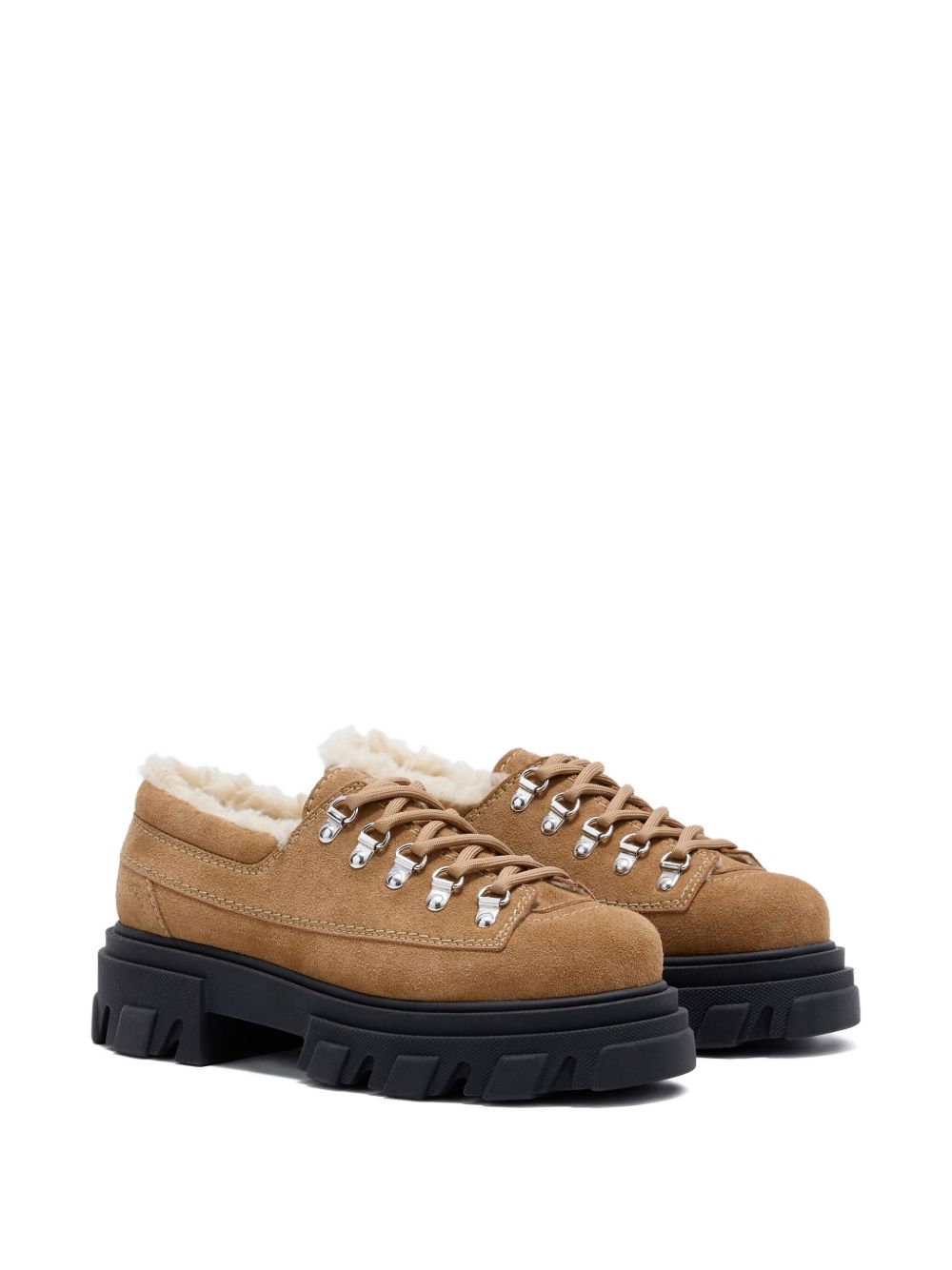Ganni Women Suede Derbie Shoes