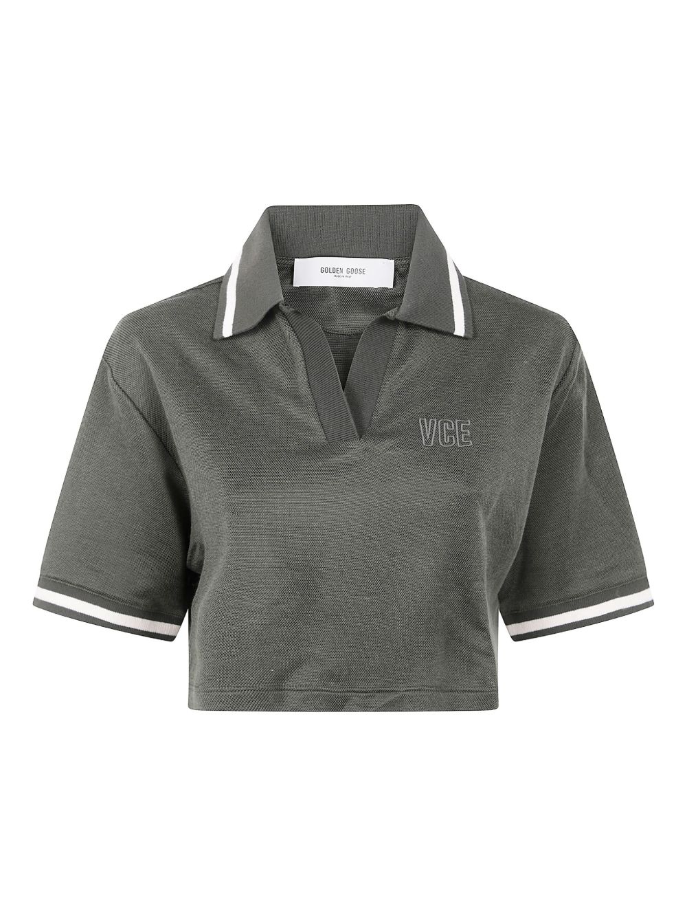 Golden Goose Women Cotton Cropped Polo Shirt