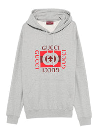 Gucci Men Logo Cotton Hoodie