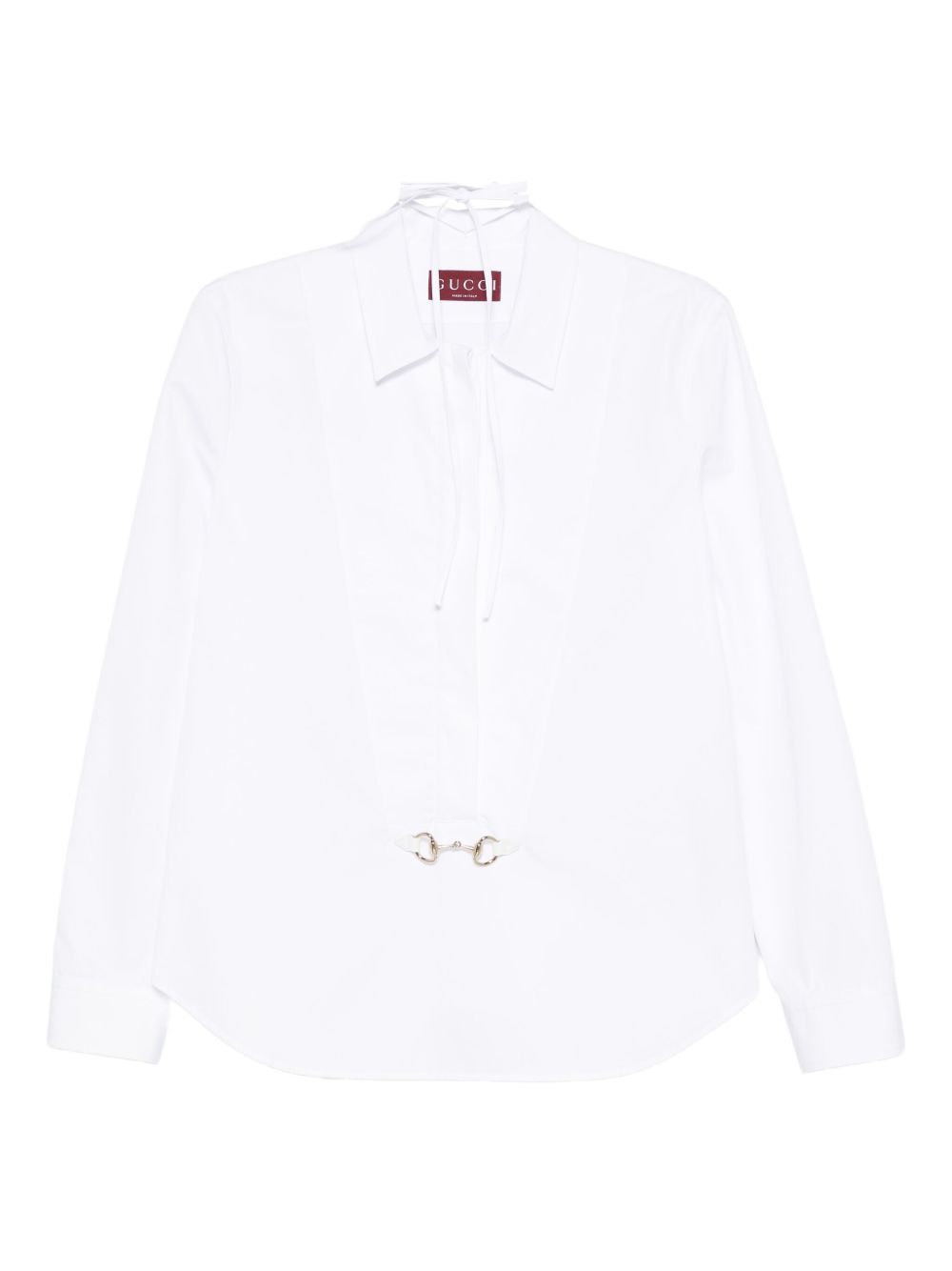 Gucci Women Horsebit Cotton Shirt
