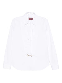 Gucci Women Horsebit Cotton Shirt
