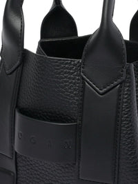 HOGAN Hogan Women Script Small Leather Tote Bag