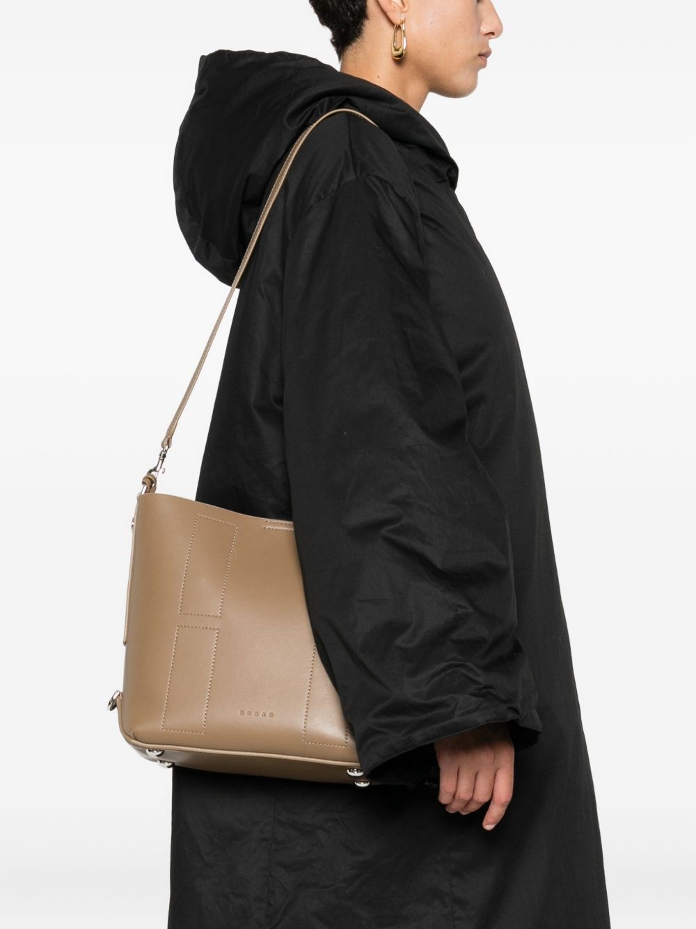 HOGAN Hogan Women Hocket Small Leather Hobo Bag