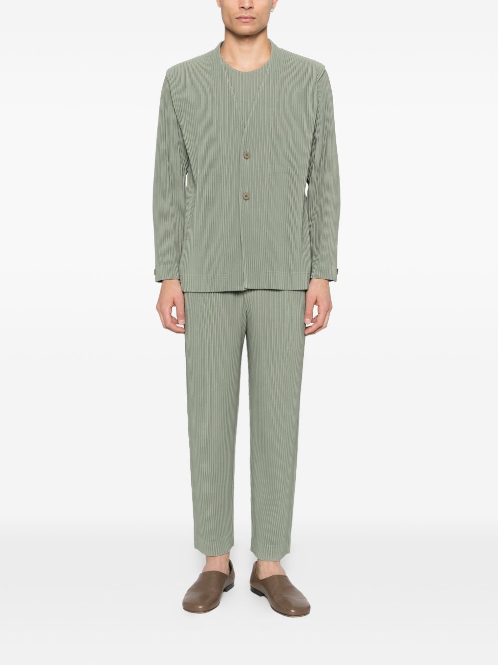 Homme Plisse' Issey Miyake Men Pleated Single-Breasted Jacket