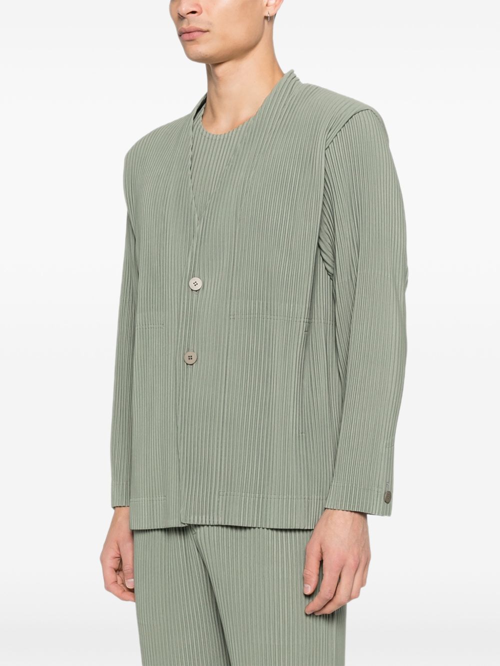 Homme Plisse' Issey Miyake Men Pleated Single-Breasted Jacket