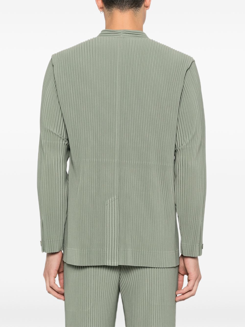 Homme Plisse' Issey Miyake Men Pleated Single-Breasted Jacket