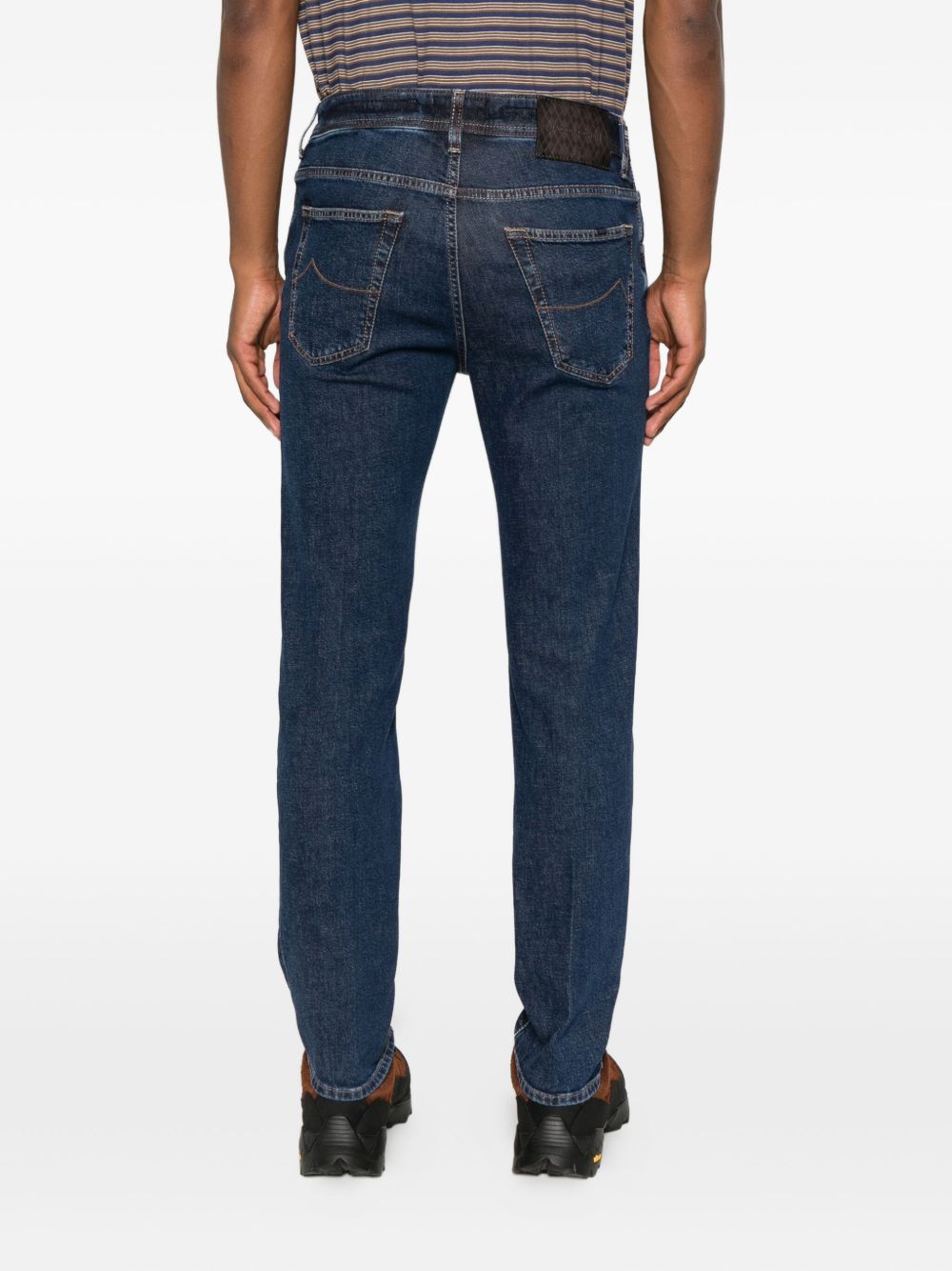 Jacob Cohen Men Slim Fit Cropped Denim Jeans
