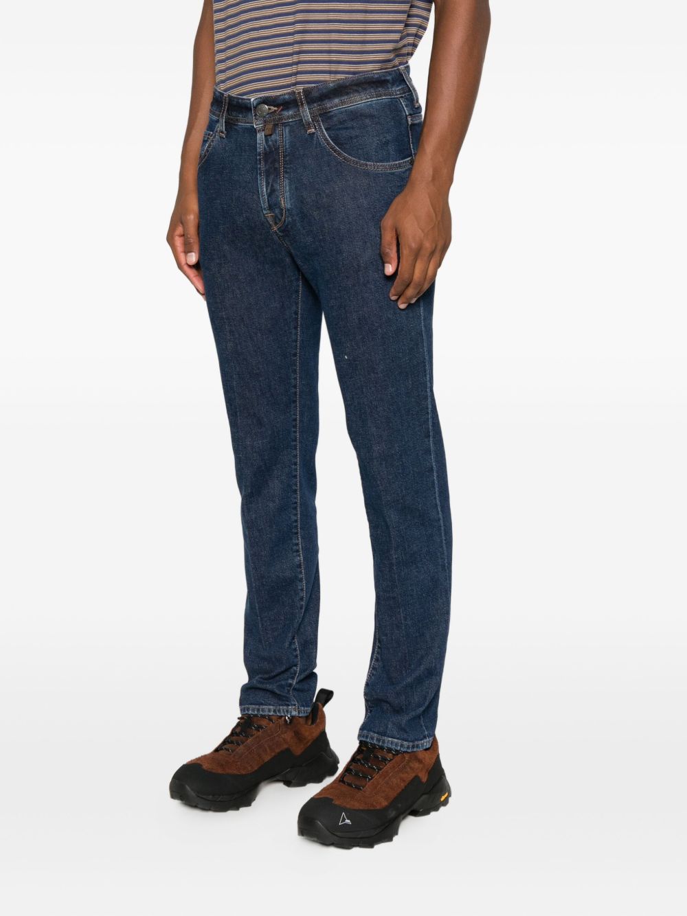 Jacob Cohen Men Slim Fit Cropped Denim Jeans
