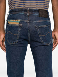 Jacob Cohen Men Slim Fit Cropped Denim Jeans
