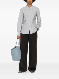LEMAIRE Lemaire Women Wool And Cotton Wide-Leg Trousers