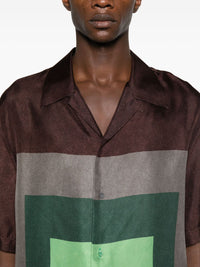Loewe Men Printed Silk Shirt